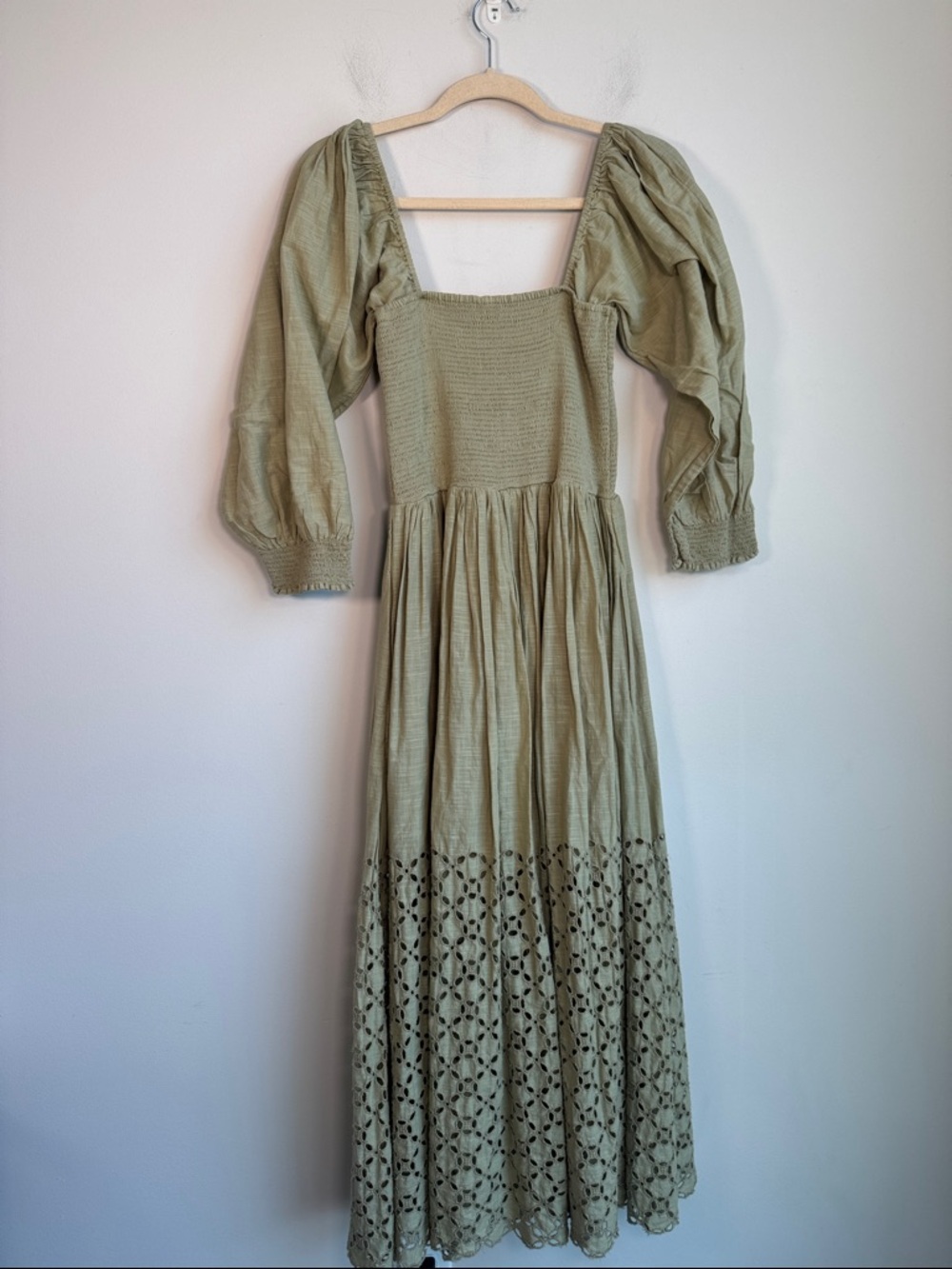 Free People Perfect Storm Midi Dress in Green - M - Picture 6 of 7